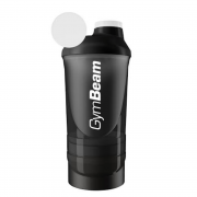 GymBeam shaker - vícedílný 600 ml černý